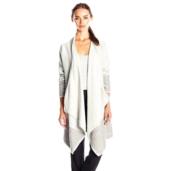 LUCKY BRAND Waterfall Cardigan white blue gray - Picture 1 of 7